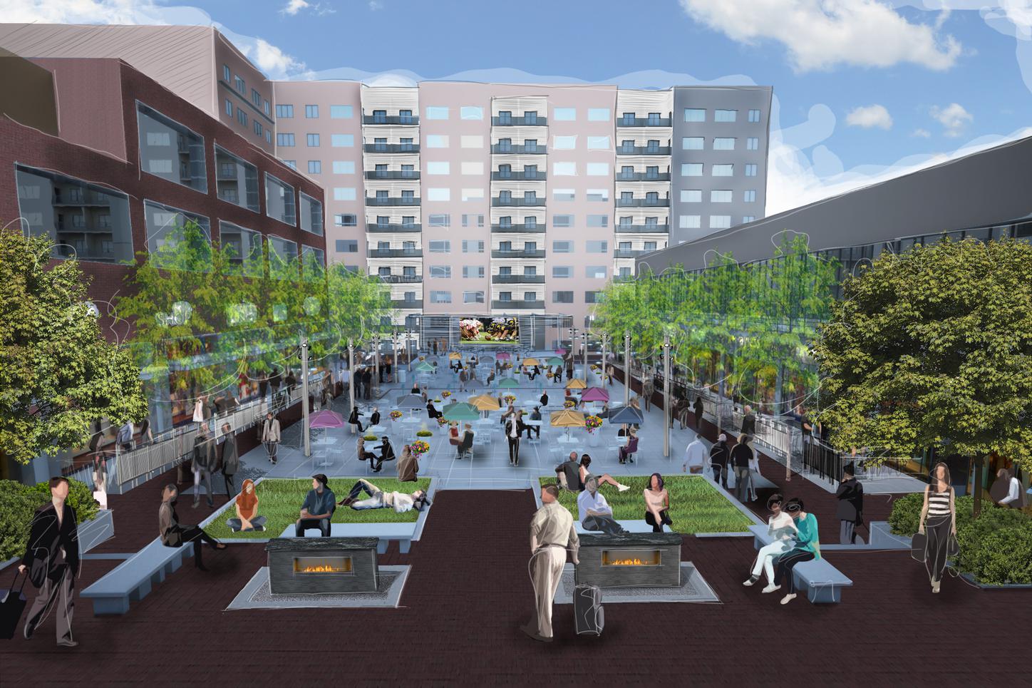 Omaha Marriott Outdoor Plaza